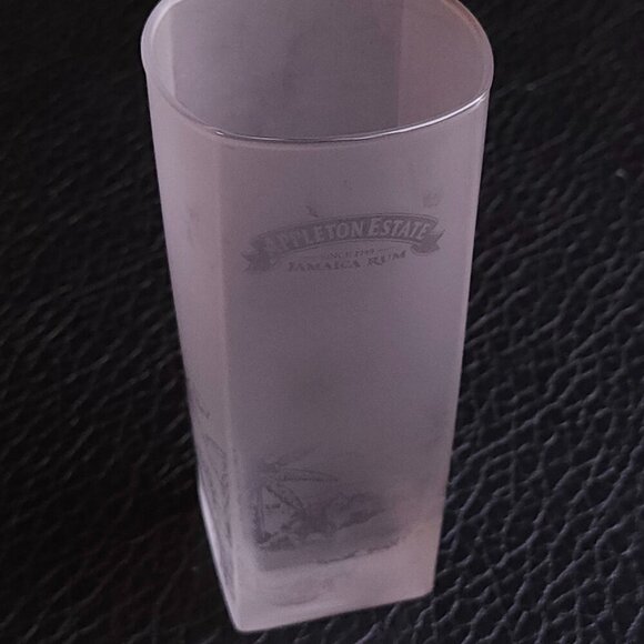 Appleton Estate Jamaica Rum Glass Square Frosted Glass - Picture 1 of 7
